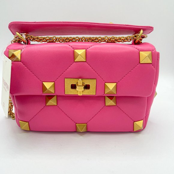 Valentino Garavani Medium Roman Stud Leather Shoulder Bag - Picture 4 of 13